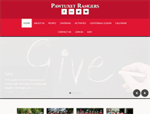 Tablet Screenshot of pawtuxetrangers.com